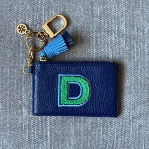 Tory Burch “D” keychain pouch